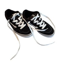 Youth Girls Caldrone Vans / Suede / Mesh Black /White Sneakers
