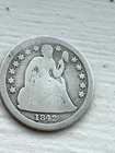 1842 P Liberty Seated Dime Scratch on Reverse Tough Date!