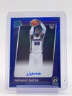 NEEMIAS QUETA 2021-22 OPTIC BLUE PRIZM RATED ROOKIE AUTO /49 #156 Q3110