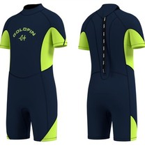 Goldfin Wetsuit for Boys Girls 3mm Neoprene Back Zip Shorty WetSuits Size 16