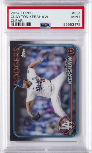 Clayton Kershaw [Clear] #351 2024 Topps card