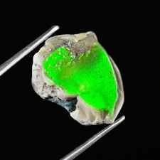 4.2Ct Black Ethiopian Opal Rough, Jewelry Grade Welo Opal Rough, Multi Fire Opal