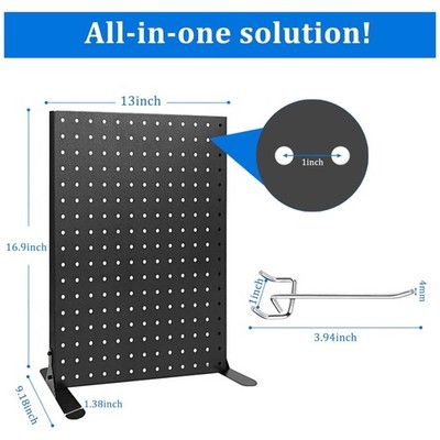 Professional Retail Showcase with 10 Hanging Hooks