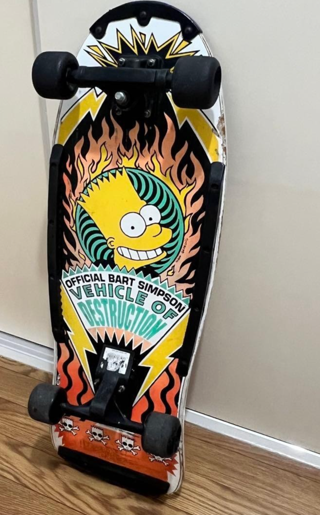 80s ビンテージ　Old School Skateboard コンプリート Simpsons Skateboard Old School Vintage 80s 90s Complete 78cm with