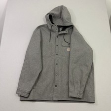 Carhartt Rain Defender Relaxed Fit Heavyweight Hooded Jacket Mens 2XL 105022 bkh