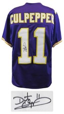 Daunte Culpepper (VIKINGS) Signed Purple T/B Custom Football Jersey - (SS COA)