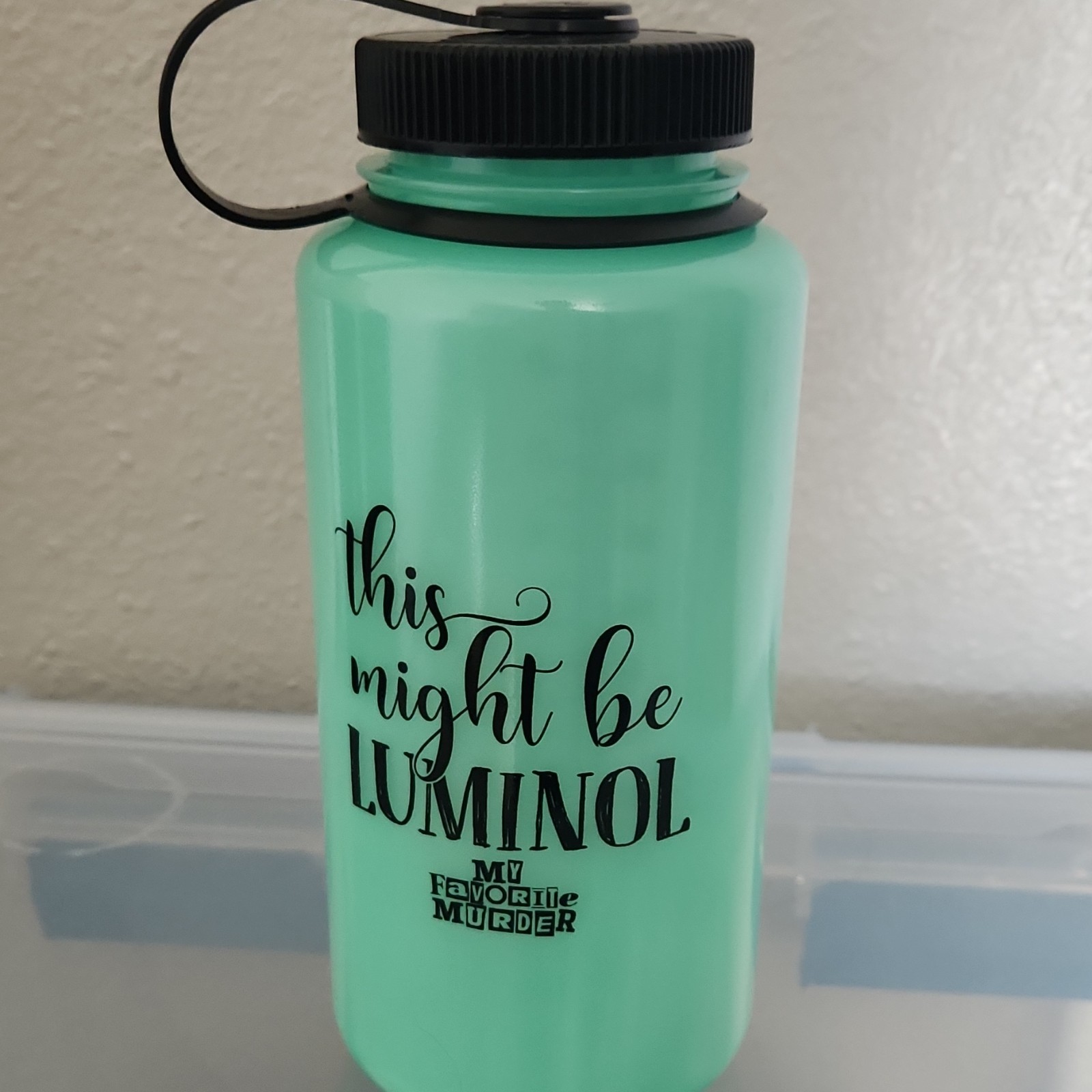 My Favorite Murder glow in the dark Nalgene 32oz BPA-Free Water Bottle 