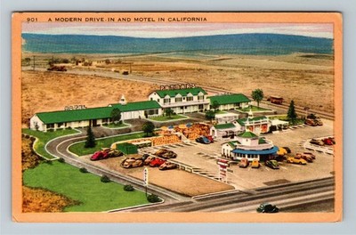 El Segundo CA-California, Patmar's Motel And Drive-In Vintage Souvenir Postcard