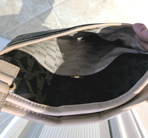 Michael Kors Brown Logo Crossbody Purse. 9" X 10" - Picture 7 of 12