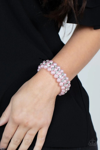 Paparazzi EIFFEL TOWER ELEGANCE pink bracelet