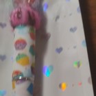 Mouse Topper Ballpoint Pen Heart Backing Card Black Ink Plastic Chrome New — photo 2