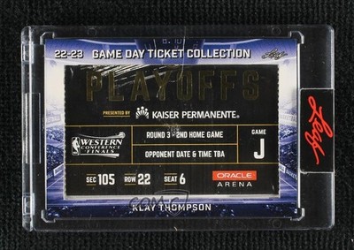 2022-23 Leaf Game Day Ticket Collection Klay Thompson #TC-82 1w57