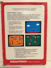 Intellivision Lot of 5 Games Star Strike, Snafu, Frog Bog, Night Stalker, Triple