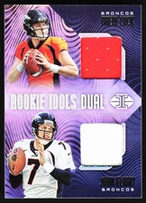 2019 PANINI ILLUSIONS ROOKIE IDOLS DUAL MEMORABILIA DREW LOCK/JOHN ELWAY #RI-DJ