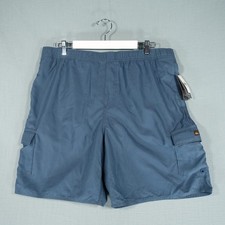Quiksilver Swim Shorts Mens XXL Blue Cargo Waterman Beach Dry Flight With Tags