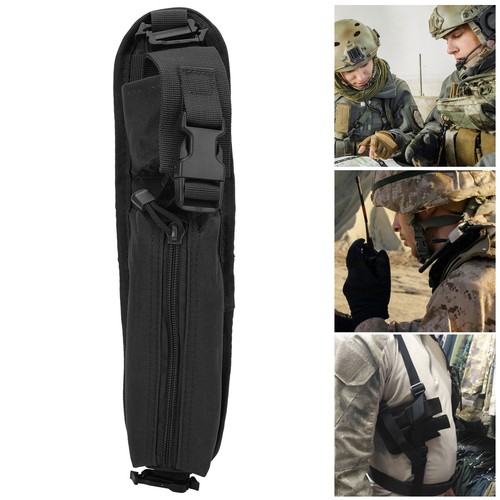 (Schwarz) Walkie Talkie Bag Schulterriemen Paket EDC Tool Bag Für KU - Photo 12/23