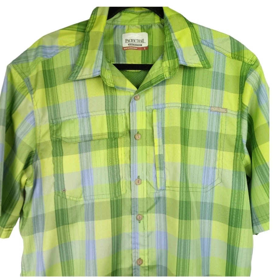 Camisa de pesca PACIFIC TRAIL para hombre ventilada L Gorpcore pescador deportista utilitaria Foto 3 de 4