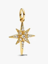 Brand New Authentic Pandora Sparkling North Star Dangle Charm 763608C01