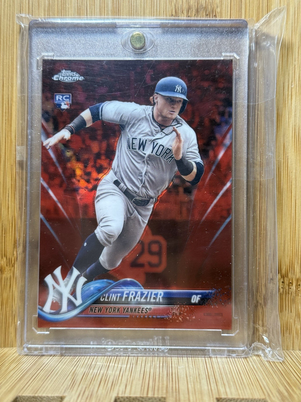 2018 Topps Chrome Update Clint Frazier #HMT21 Red Refractor /25 (RC) Yankees