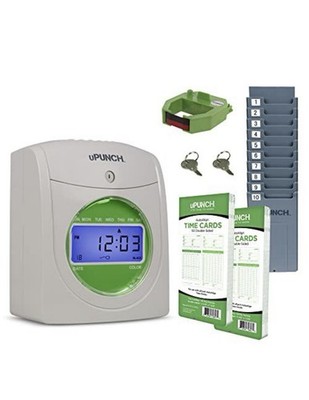 Upunch HN1500 Starter Time Clock Bundle for Small Business: Employee Punch Clock