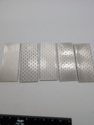 5 Piece Diamond Sharpening Stone Set Honeycomb Surface Whetstone with Non-Slip