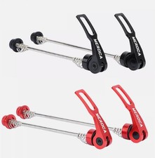 2pcs Bicycle Wheel Skewers MTB Road Bike QR Quick Release Aluminum Screw On Set