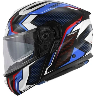 Casque Moduler Kappa KV50 Escalade Blue Black Red Double Visière Noir Bleu Rouge - Photo 1/3
