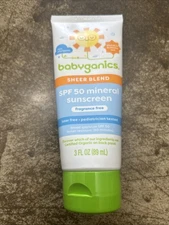 Babyganics Mineral Sunscreen Sheer Blend SPF 50 3oz. 