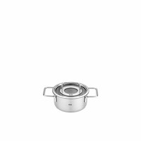 Fissler Kochtopf Pure Mit Glasdeckel, Edelstahl 18/10, Silbern, 16 Cm