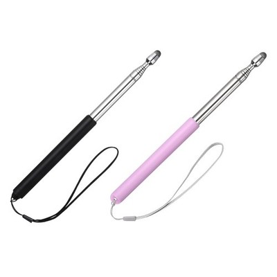 2 PCS Pointer Finger Stick, 39.4'' Retractable Teacher Pointer, Black, Purple