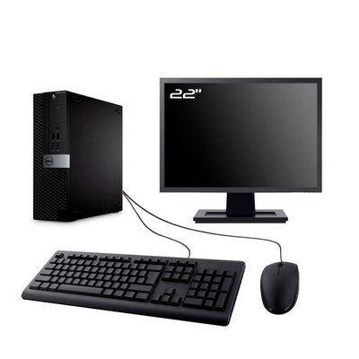 PC Dell Optiplex 7040 SFF Bildschirm 22'' Intel G4400 RAM 16GB SSD 960GB W11 Wifi