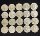 1965,1967,1968,1969 Kennedy Half Dollars 40%Silver 20 Coin Lot