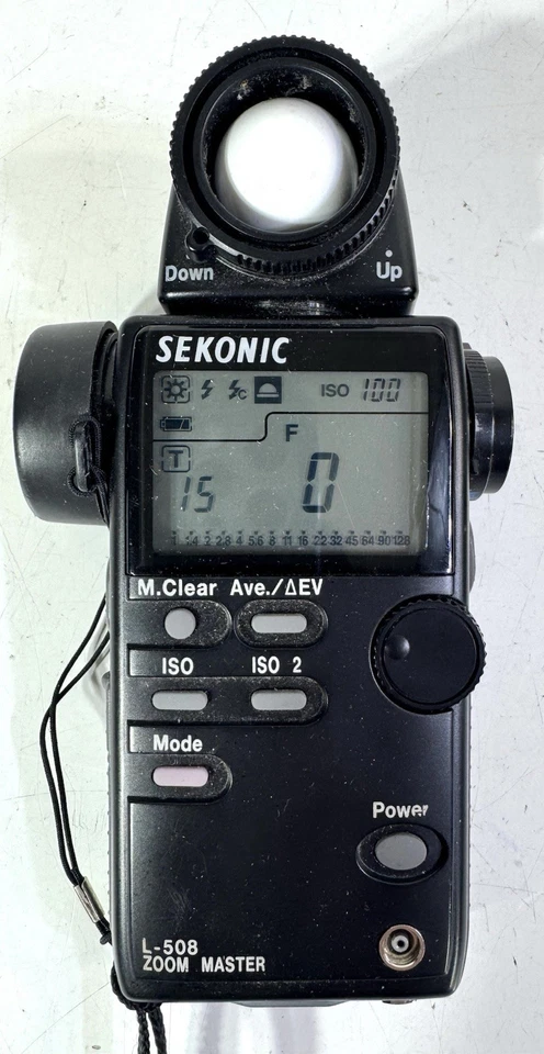 Medidor de exposición a luz maestro zoom SEKONIC L-508 - Funciona - Falta cubierta de batería Foto 2 de 4