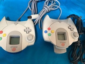 SEGA Dreamcast Console White + 2 Controllers + Cables + Game Inside