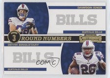 2019 Panini Contenders Round Numbers Gold /49 Dawson Knox Devin Singletary 7iu