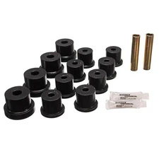 Energy Suspension 3.2122G; Mono Leaf Spring Bushings Black for 62-67 Chevy II