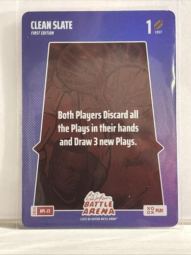 Bo Jackson Battle Arena BOBA Battlefoil Clean Slate Bonus Play 23 BPL23