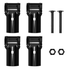 1-3/8" End Rail Clamps, Black Chain Link Fence Fittings, 1-3/8 Inch Panel Pipe