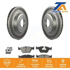 Coated Disc Brake Rotors Semi-Metallic Pad Front Kit For BMW 330Ci Z4 330i 330xi