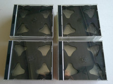 30 Pack Double CD Jewel Cases with Black Tray. Good Used Condition.