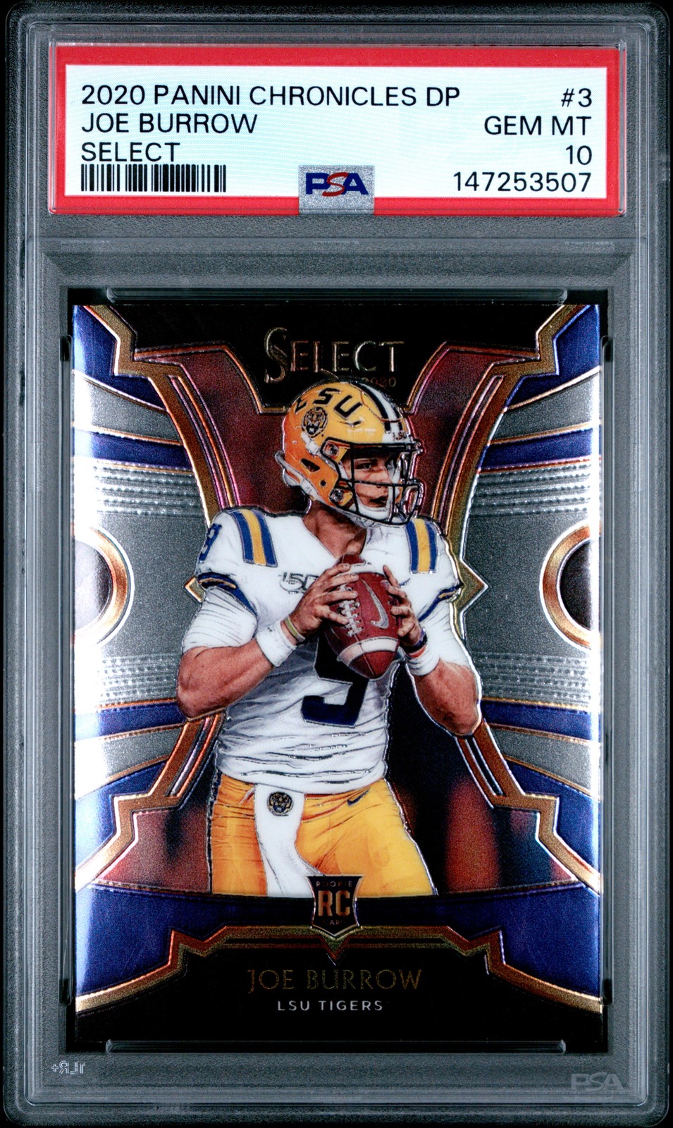 Joe Burrow Panini Chronicles Draft Picks Select #3 Base