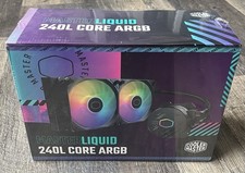 Cooler Master MasterLiquid 240L Core 240mm Close-Loop AIO Liquid Cooler, ARGB
