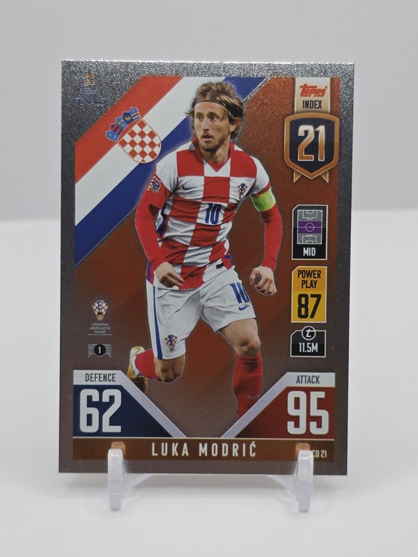 2022 Topps Match Attax 101 Road  UEFA Nations League Finals - Luka Modric #CD 21