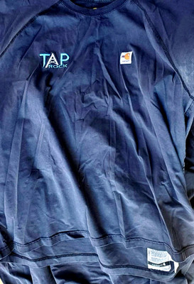CARHAR FR CAT 2 Navy Long Sleeve TAPROCK Oilfield Work Shirt Size XL