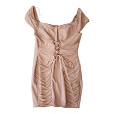 Haunte Monde Dress Plus Size 3XL Pink Balletcore Corset Lace Front Coquette Mesh