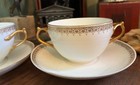 💥GORGEOUS! 2 Haviland 2-Handled Bouillon Cups & Liners Limoges Gilded China 💥 — photo 3
