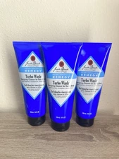 New 3-Pack Jack Black Remedy Turbo Wash 10 oz Energizing Cleanser For Hair Body