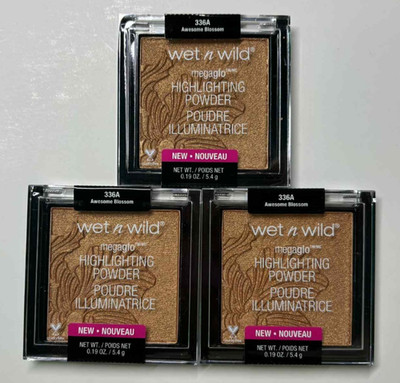 Wet n Wild MegaGlo Highlighting Powder 336A Awesome Blossom Lot of 3
