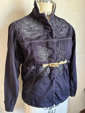 USED KAPITAL HAWAIIAN QUILT EMBROIDERED PADDED REVERSIBLE JACKET SIZE 0 ACCEPT