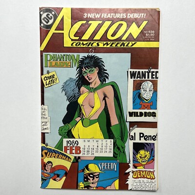Action Comics Weekly #636 1989 1st Appearance of 2nd Phantom Lady DC